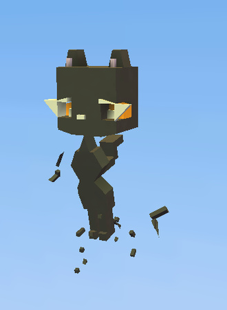 una gatita negra UwU