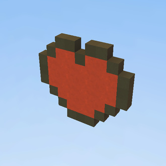 corazon pixel art