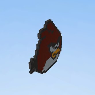 Pixel art - Angry Bird Red