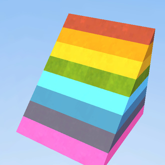 !rainbow inclined block!
